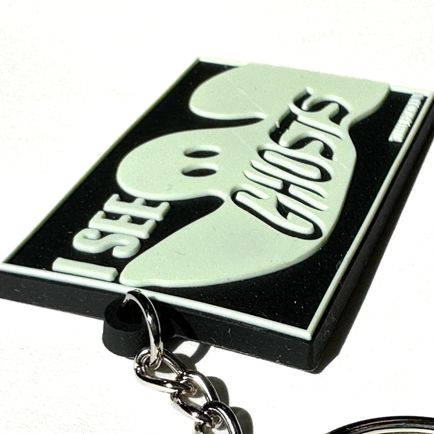 I See Ghosts Glow In The Dark Keychain