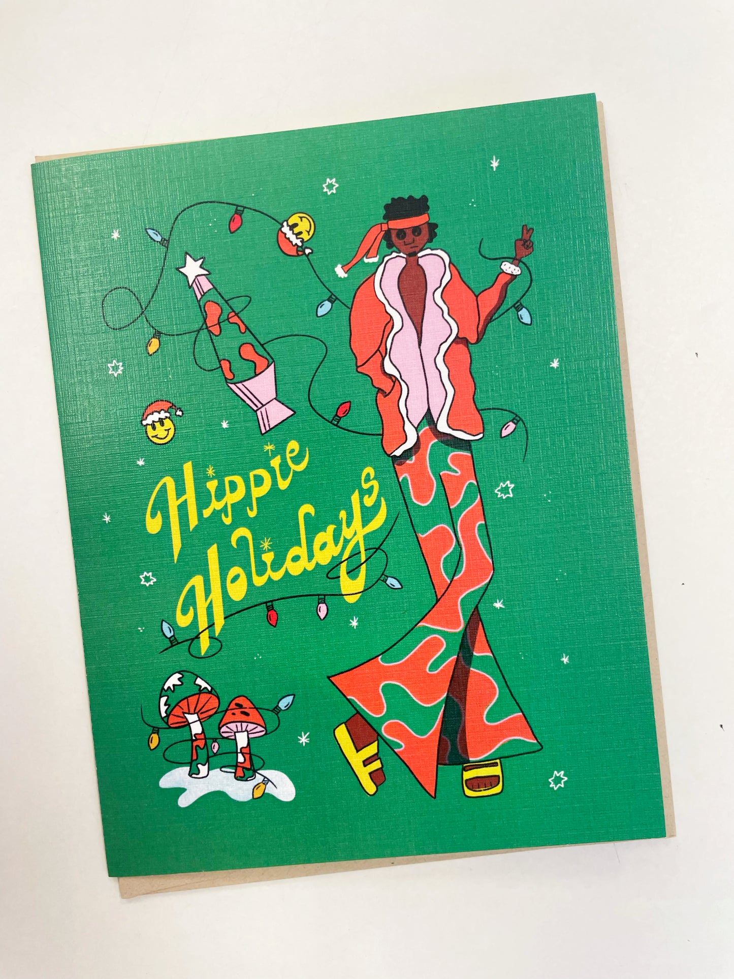 Hippie Holidays Card