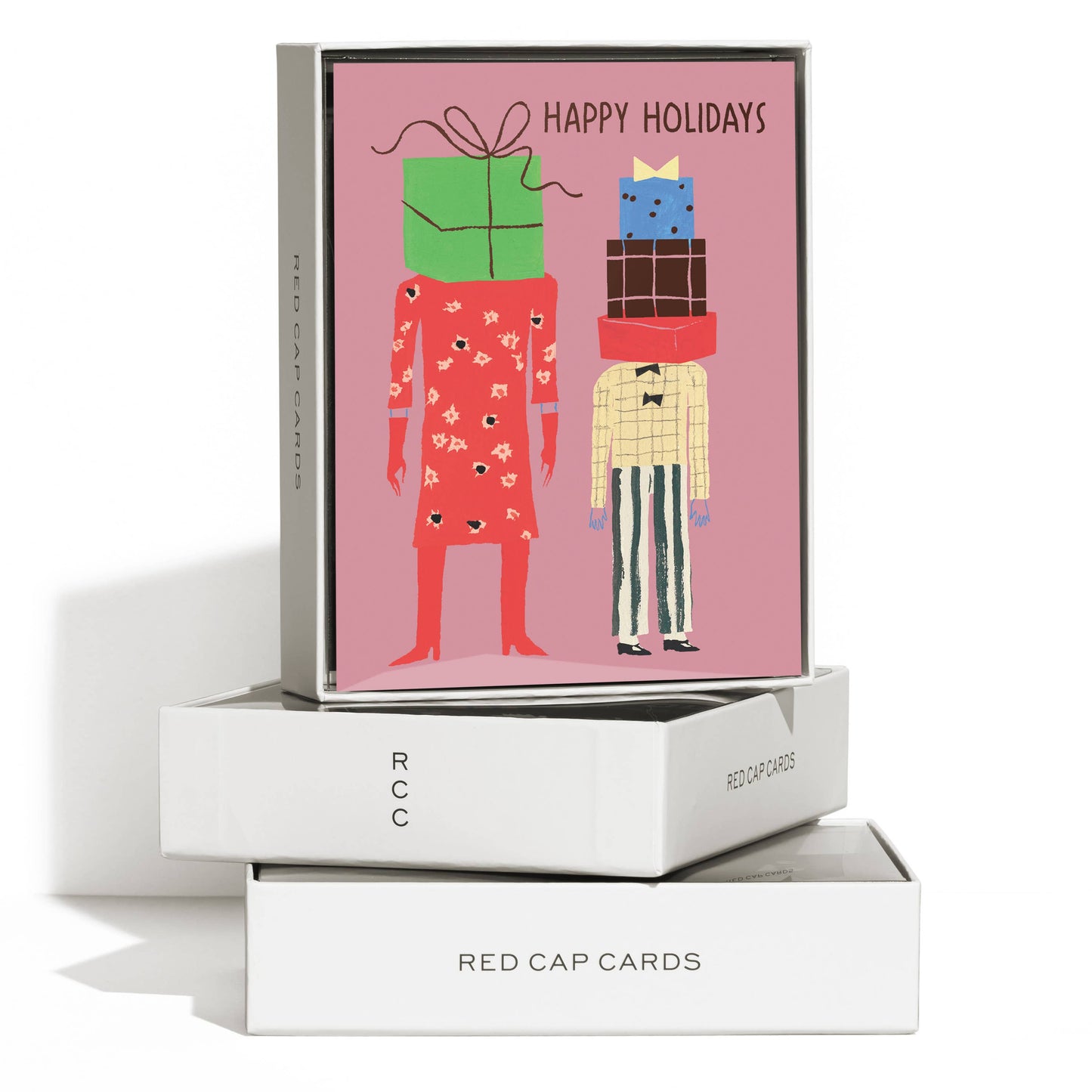 Gift Heads Happy Holidays Card