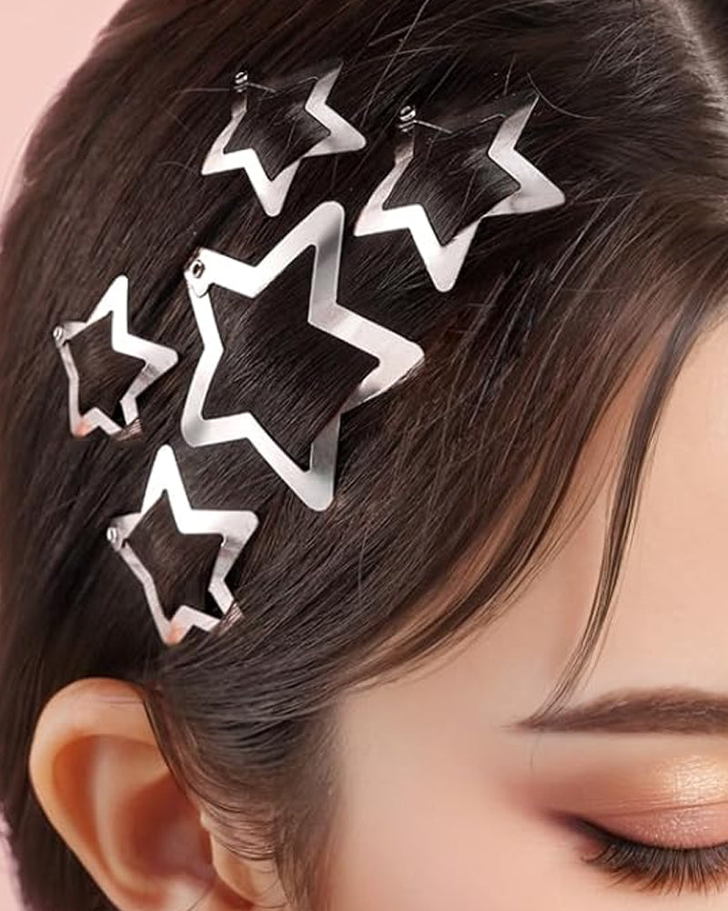 Silver Star Snap Barrette