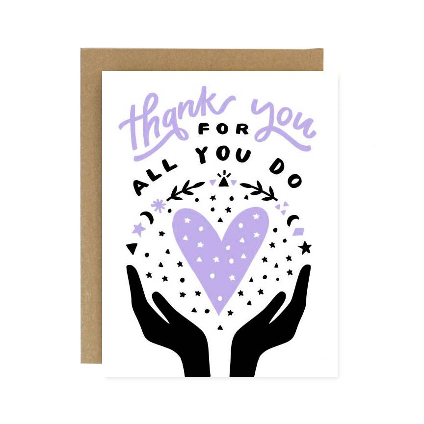 Thank You for All You Do Card