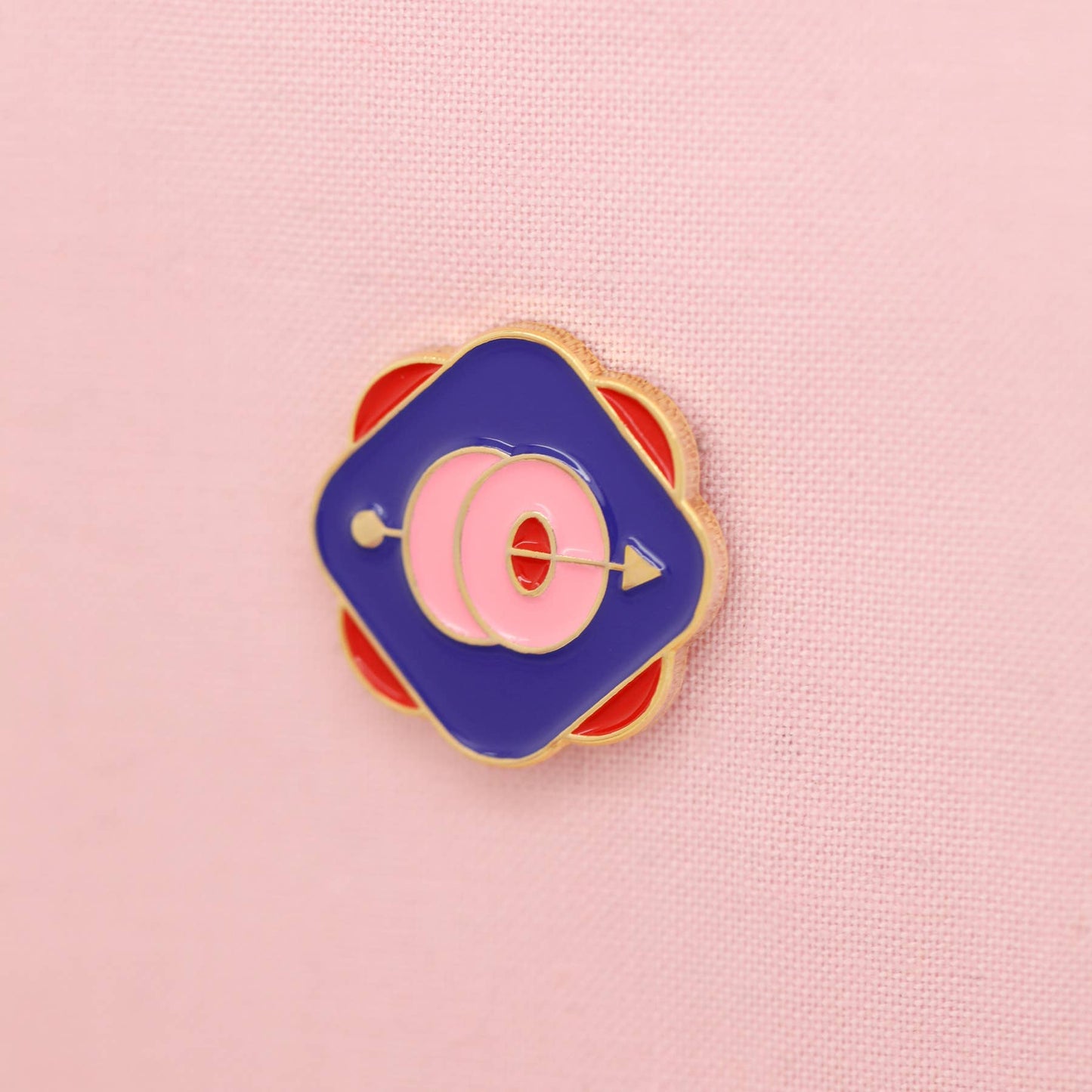 Bullseye Enamel Pin