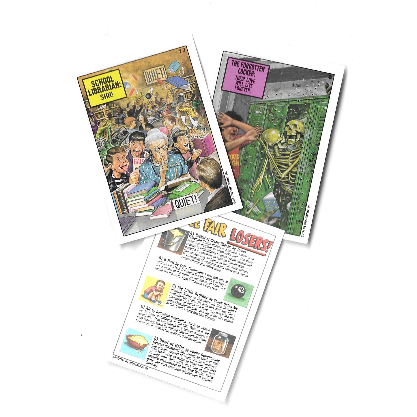 Toxic High School Vintage Trading Cards