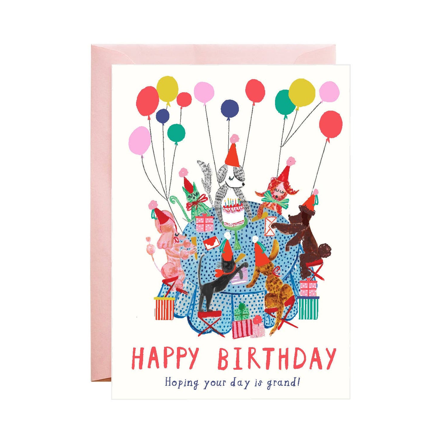 Dog Party Birthday Card