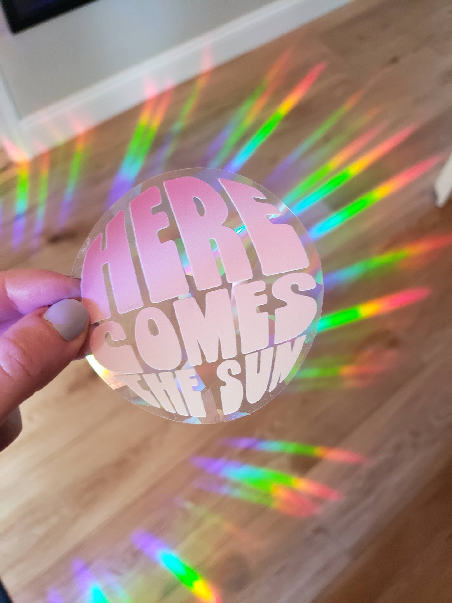 Here Comes the Sun Rainbow Suncatcher