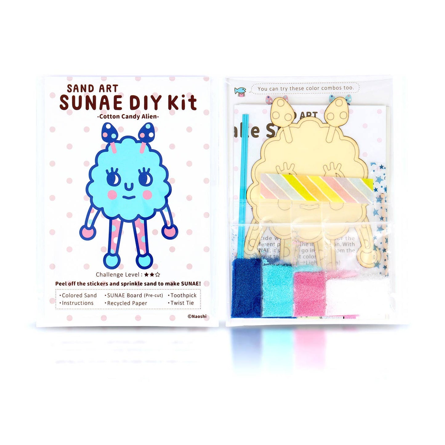 Alien Cotton Candy Sunae DIY Sand Art Kit