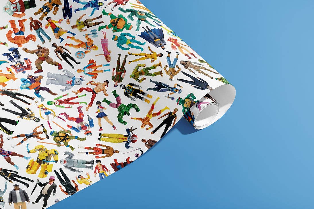 Plastic Heroes Gift Wrap Sheet