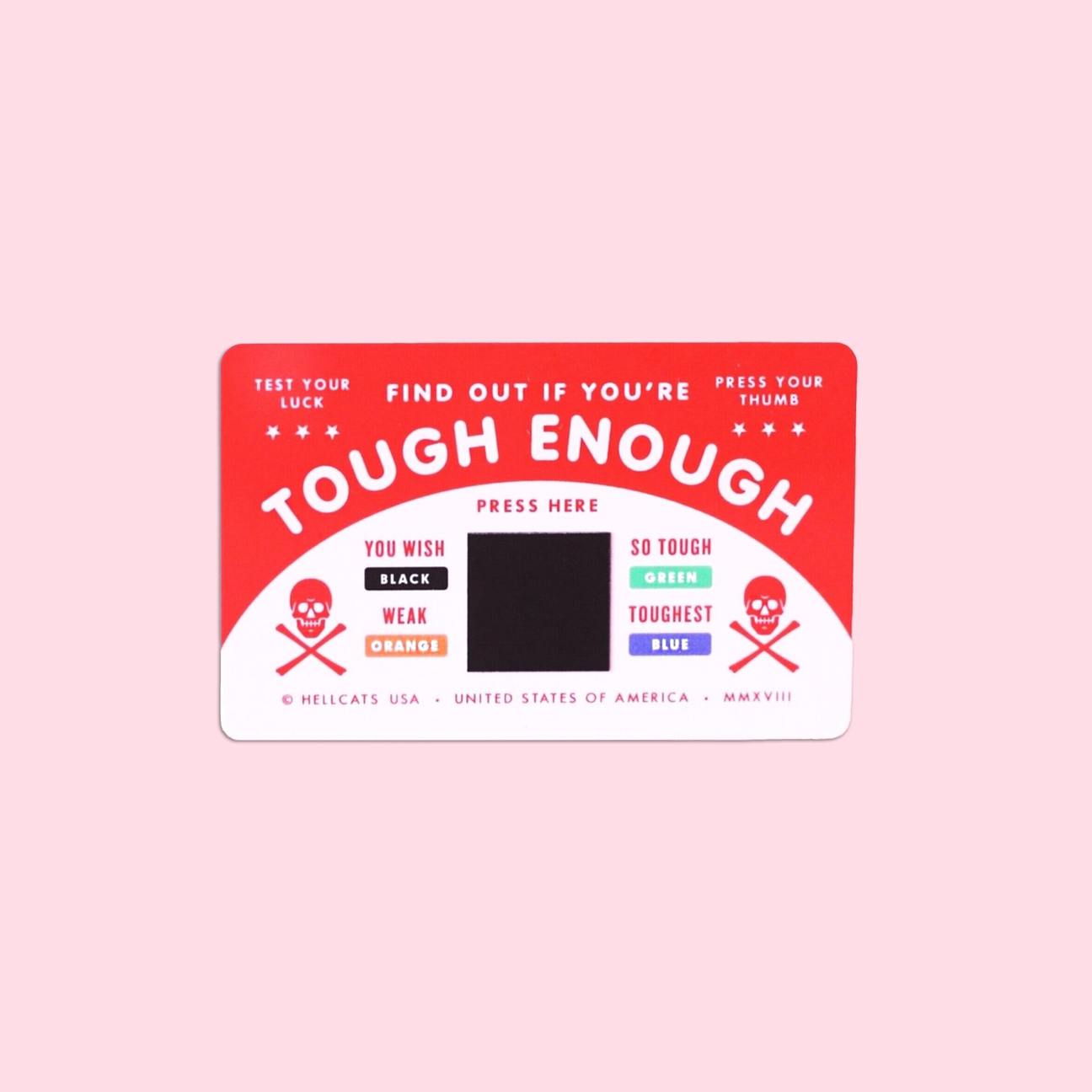 Tough Enough Mood Card