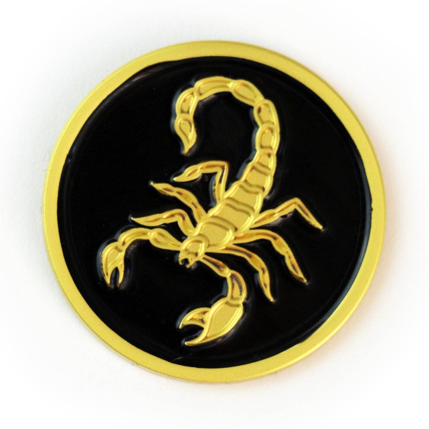 Scorpion Medallion Enamel Pin