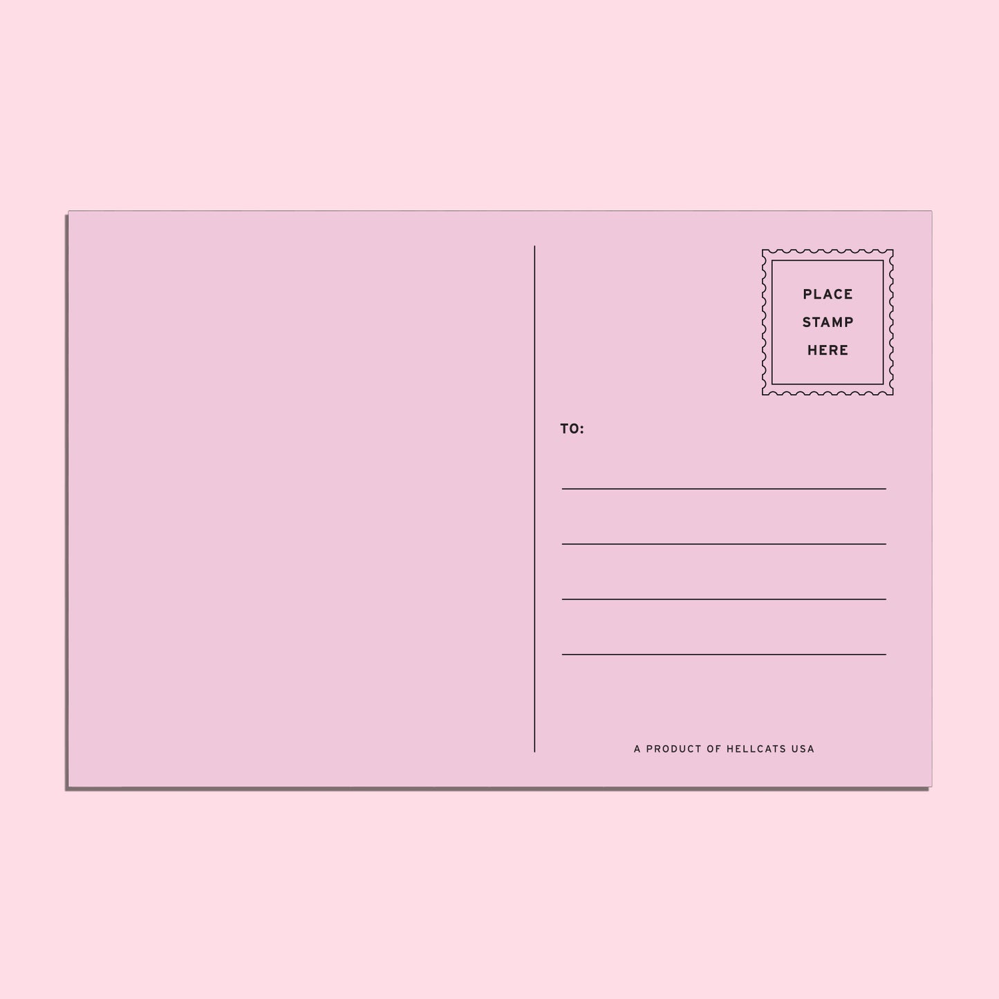 Punk Leather Jacket Postcard