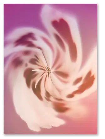Psychedelic Fleurs Postcard