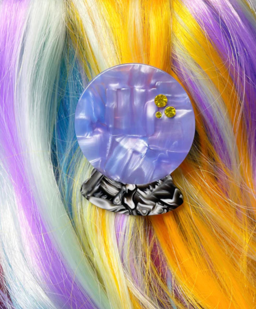 Crystal Ball Hair Clip
