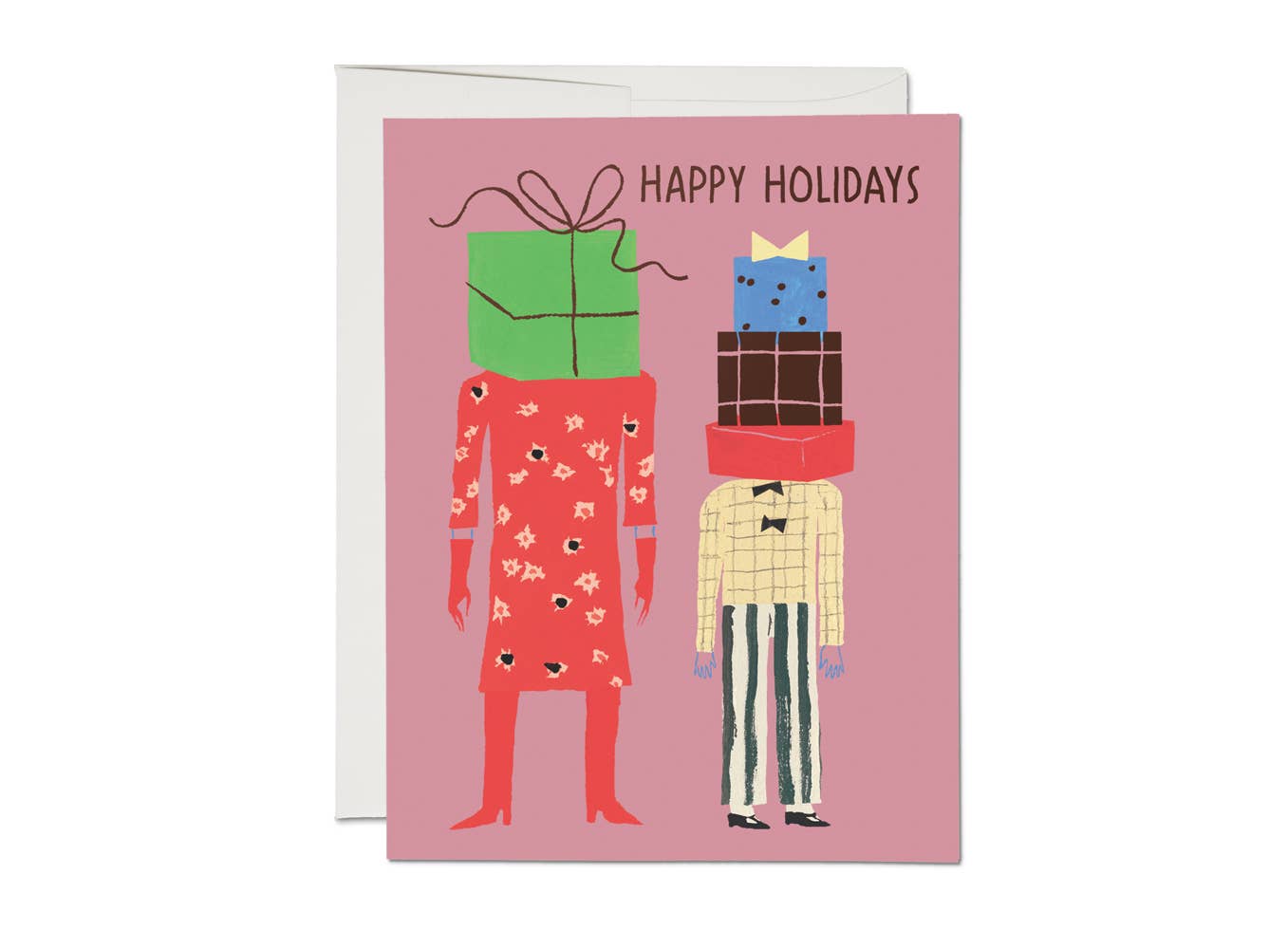 Gift Heads Happy Holidays Card