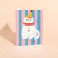 Clown Cat Birthday Card