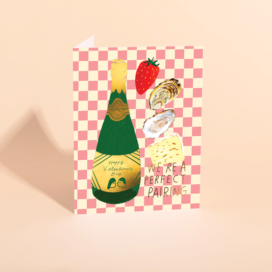 We're A Perfect Pairing Valentine's Day Card