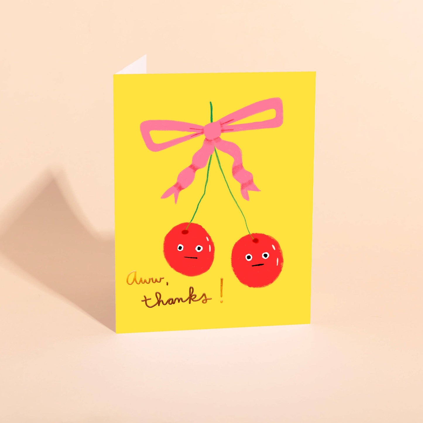 Aww Thanks Cherries Card