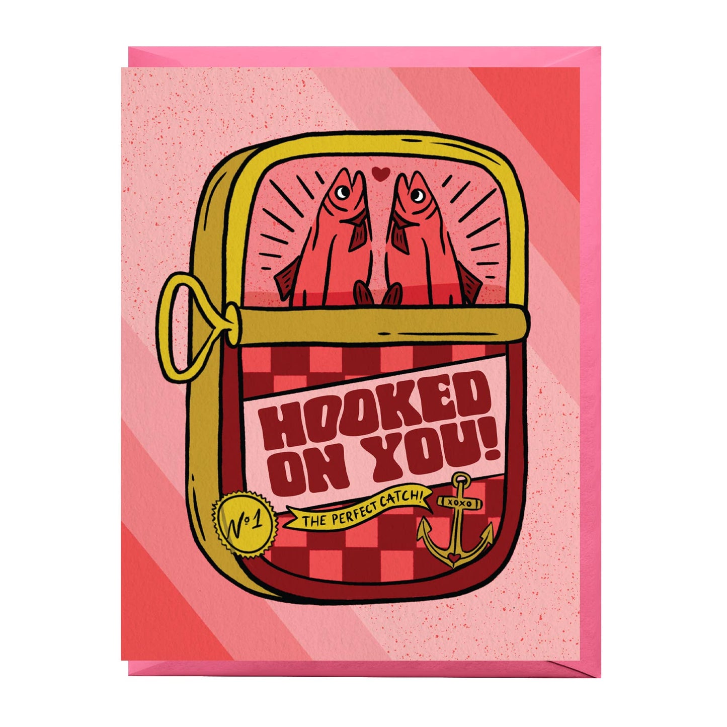Hooked On You Tinned Fish Card
