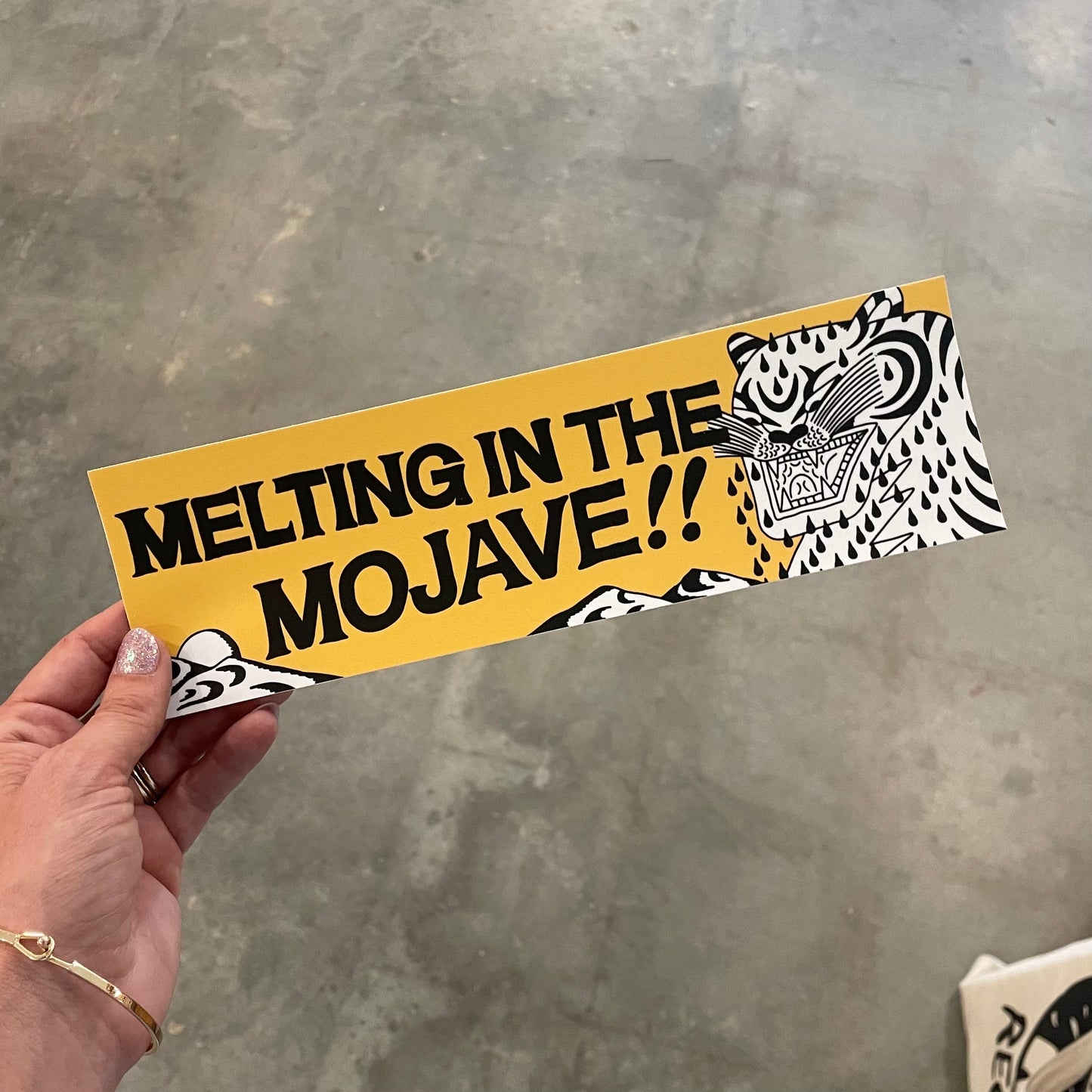 Melting In The Mojave Bumper Sticker