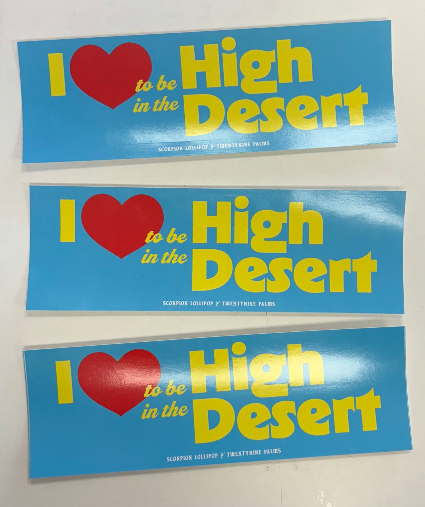 High In The Desert Bumper Sticker