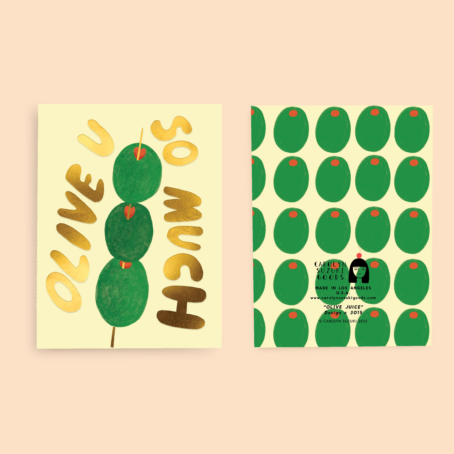 Olive You So Much Card