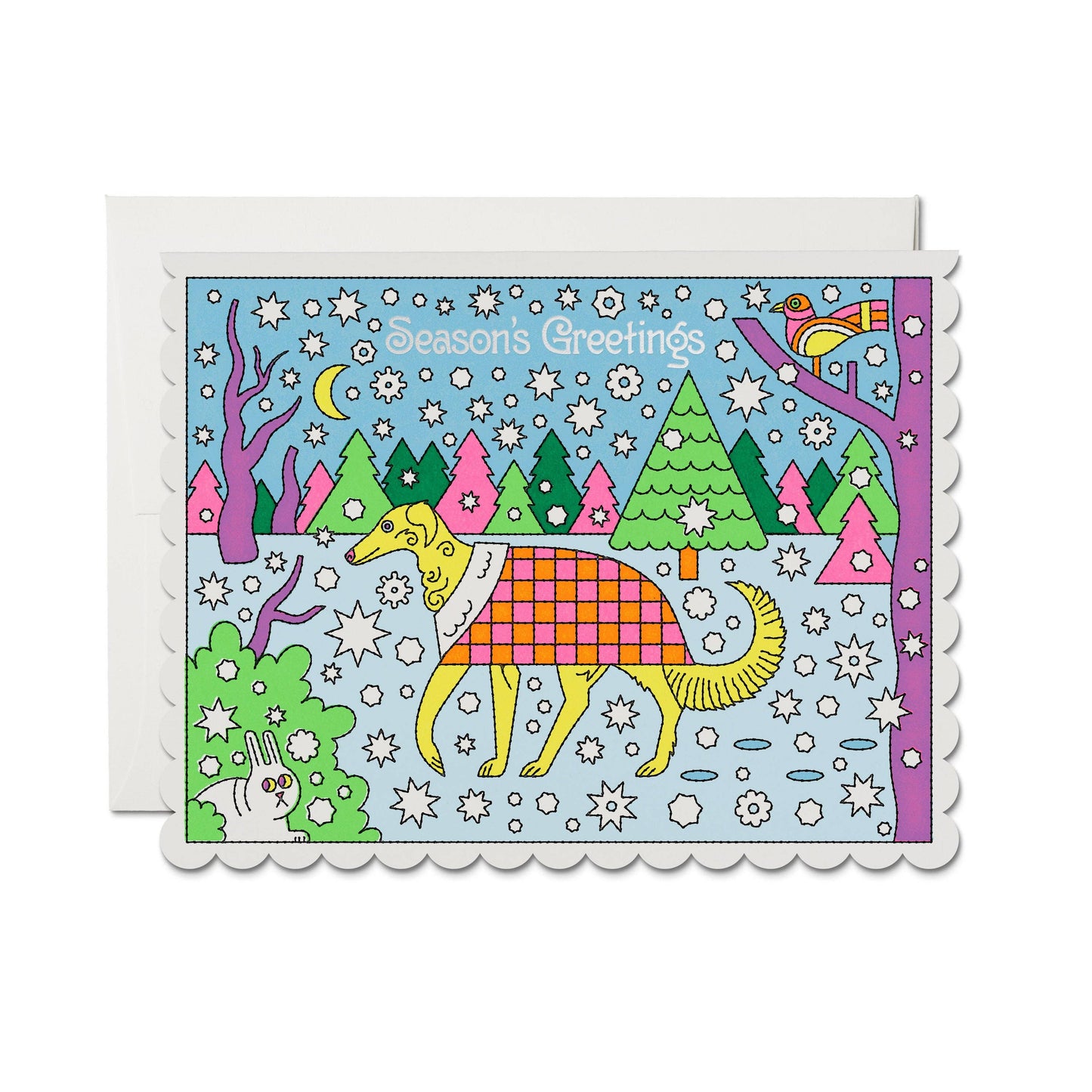 Cozy Pup Season's Greetings Card
