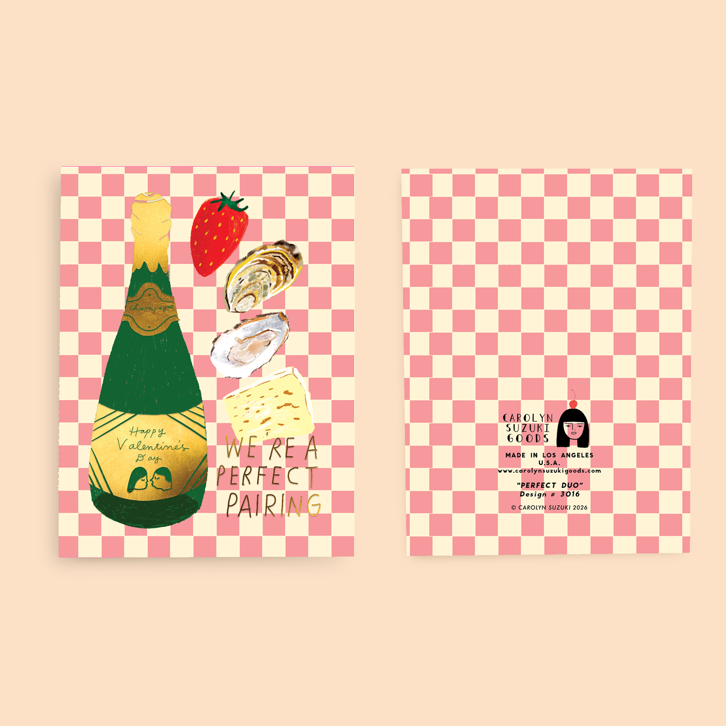 We're A Perfect Pairing Valentine's Day Card
