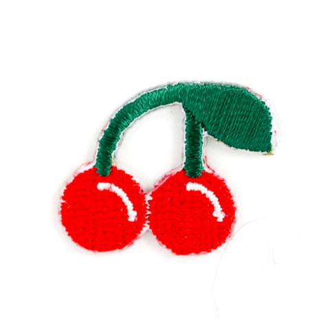 Cherry Embroidered Sticker Patch