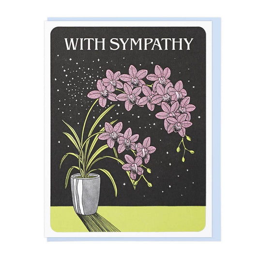 Orchids Sympathy Card