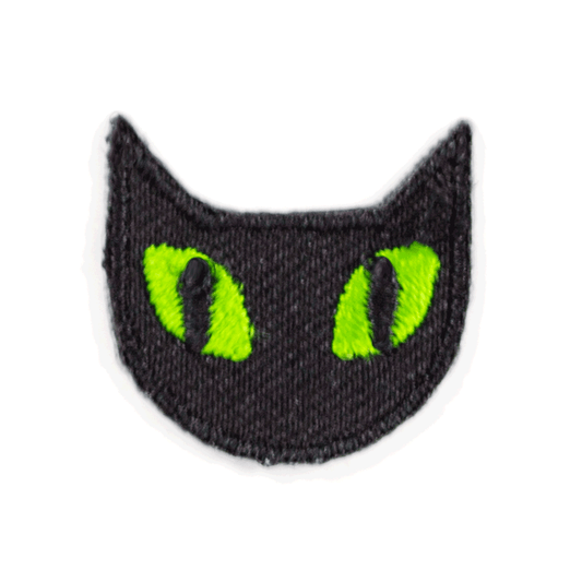 Black Cat Embroidered Sticker Patch