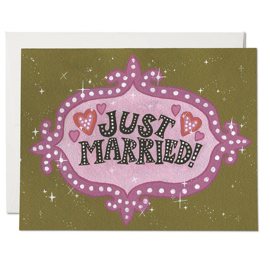 Vegas Just Married Card