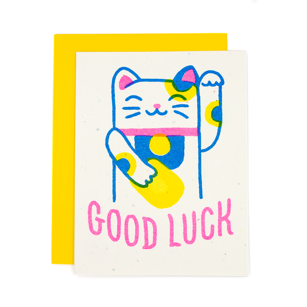 Good Luck Lucky Cat Card
