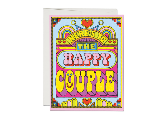 Here's To The Happy Couple Wedding Card