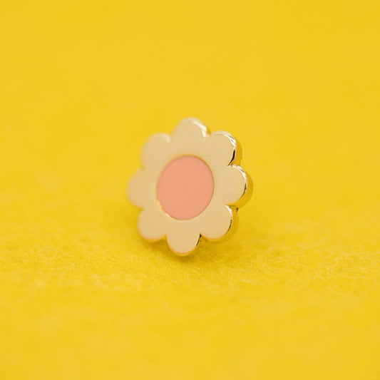 Tiny Pink Flower Enamel Pin