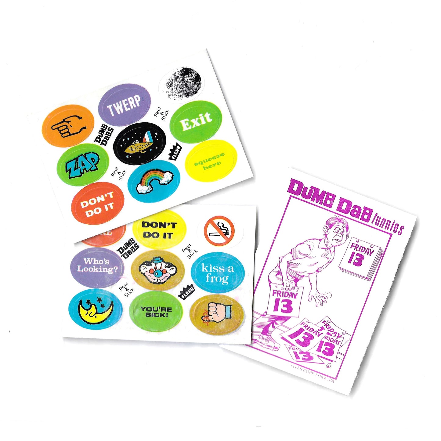 Dumb Dabs Vintage Mini-Stickers Wax Pack