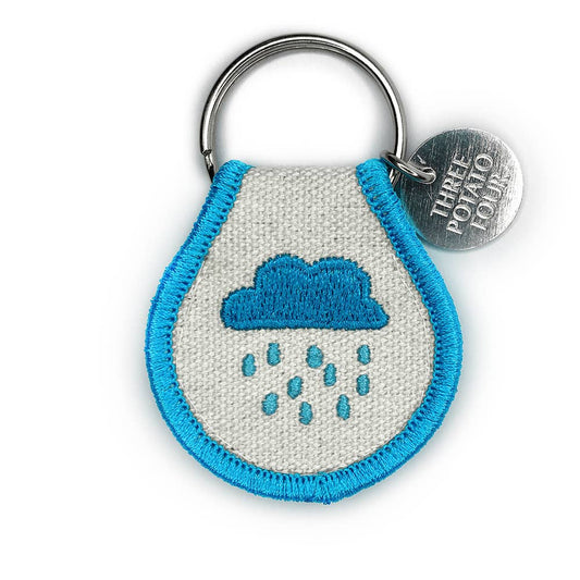 Rain Cloud Patch Keychain