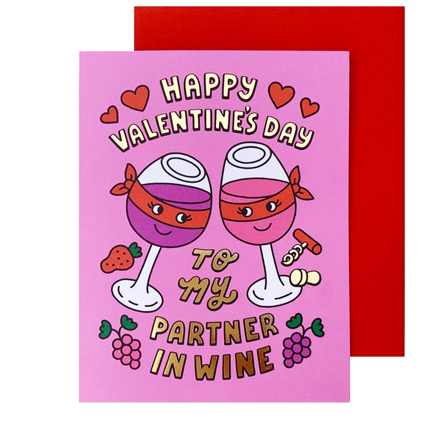 Partner In Wine Valentine's Day Card