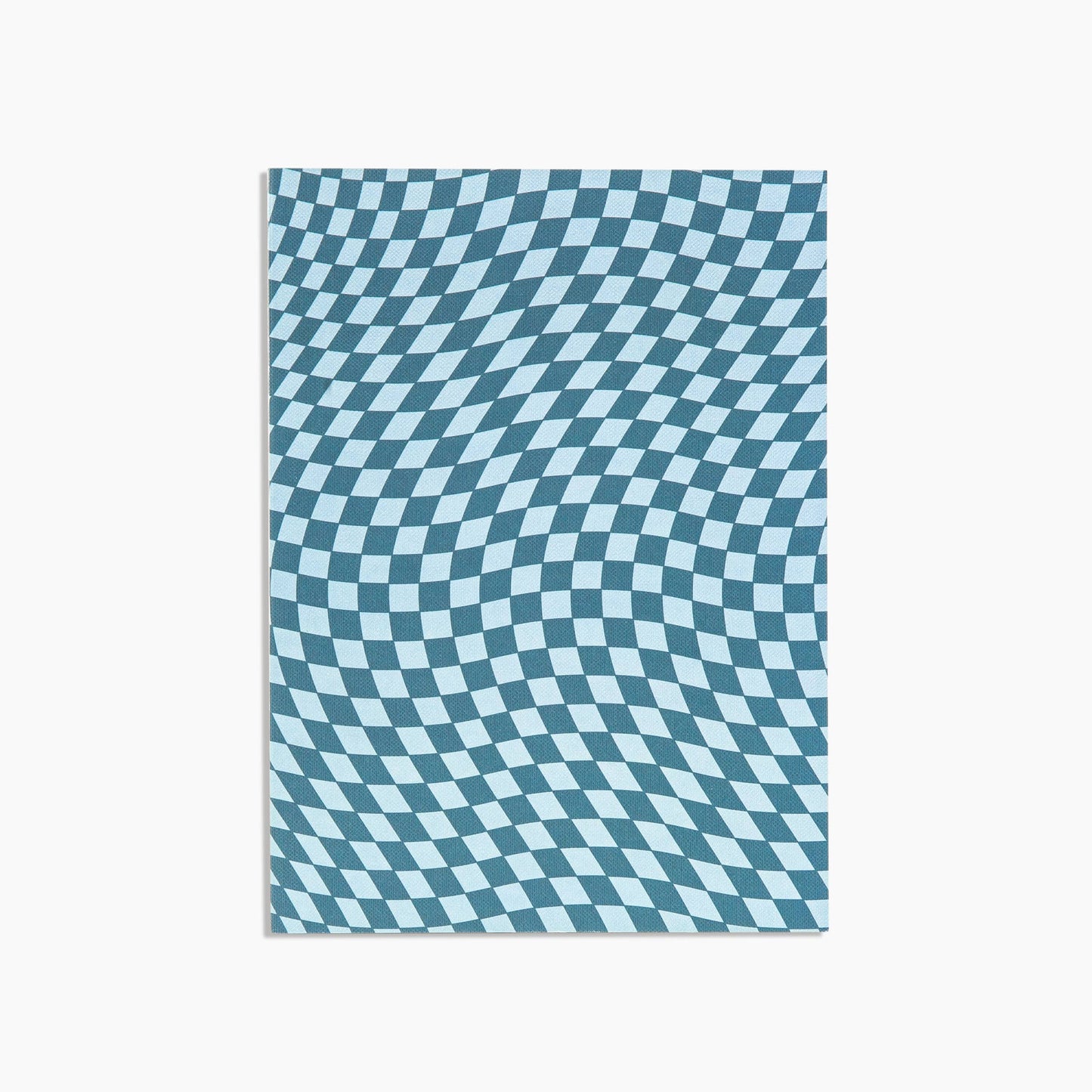Teal Checkered Object Notebook