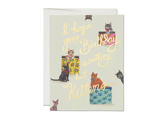 Nothing But Kittens Birthday Card