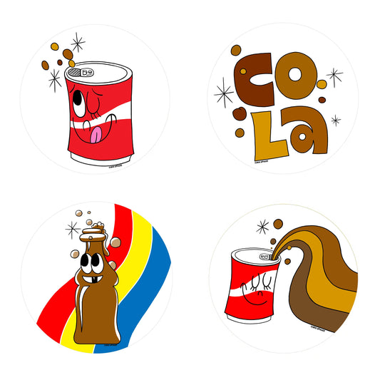 Cola Scratch 'n Sniff Sticker Set