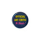 Official Art Critic 1¾" Button