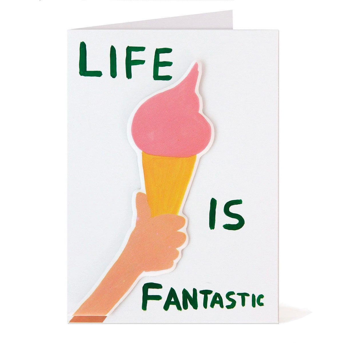 Life Is Fantastic Puffy Sticker Card