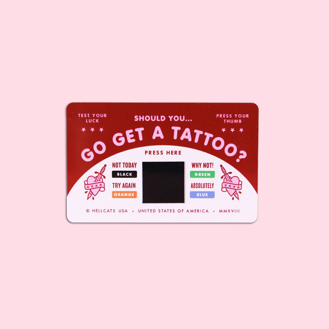 Go Get A Tattoo Mood Card