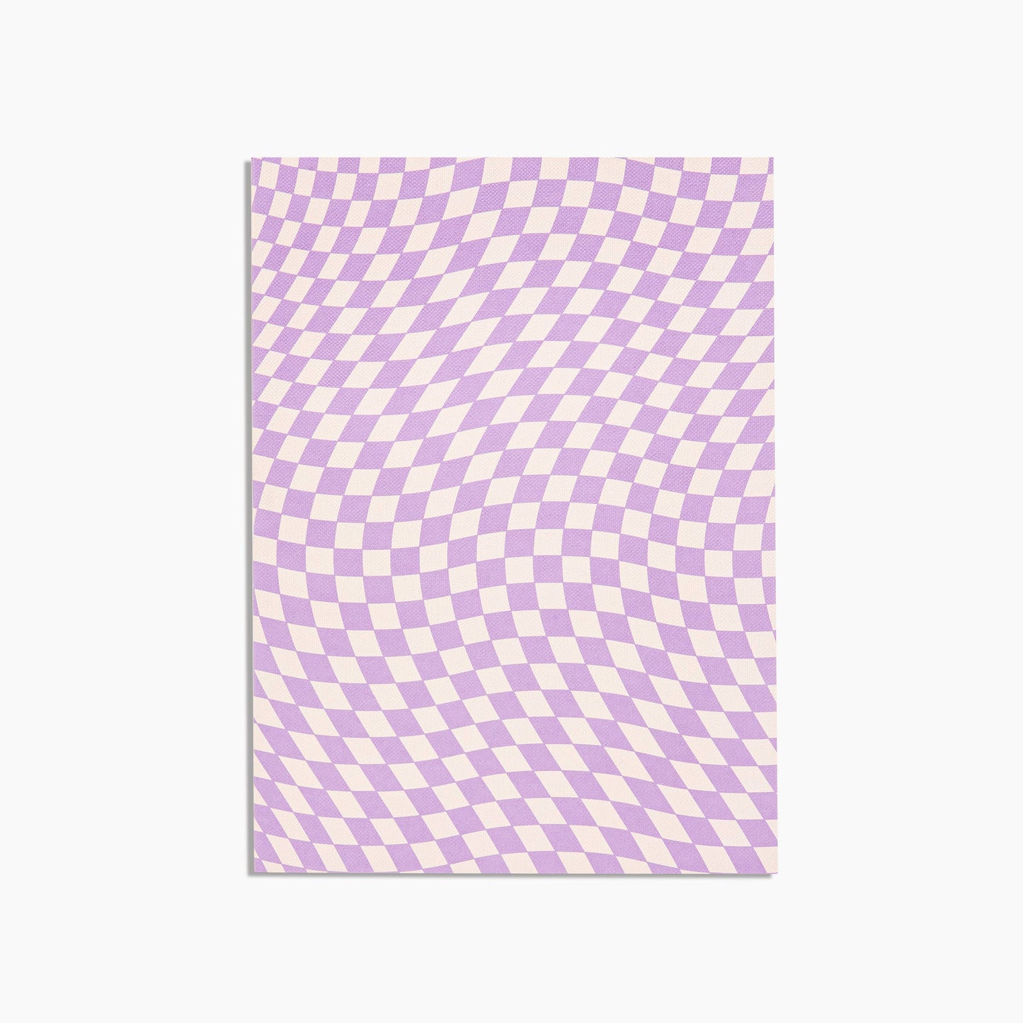 Lavender Checkered Object Notebook