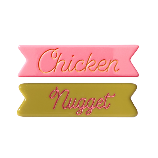 Chicken Nugget Hair Clip Set