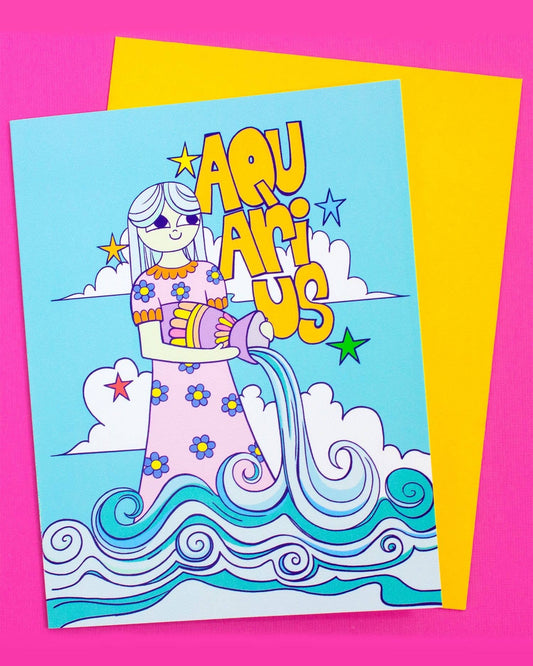 Beautiful Aquarius Card