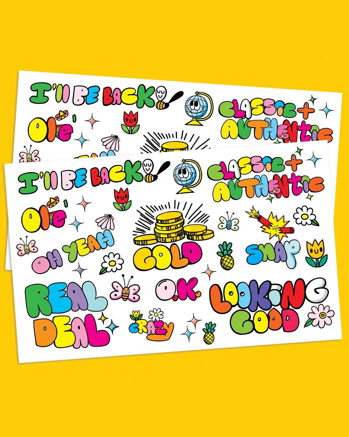 Classic & Authentic Sticker Sheet