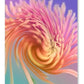 Psychedelic Fleurs Postcard