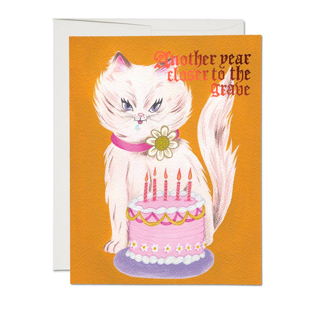 Kitty & Cake Birthday Card