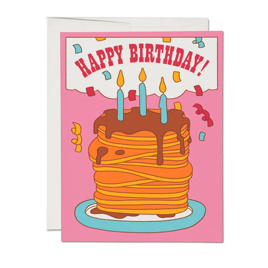 Pancake Happy Birthday Card